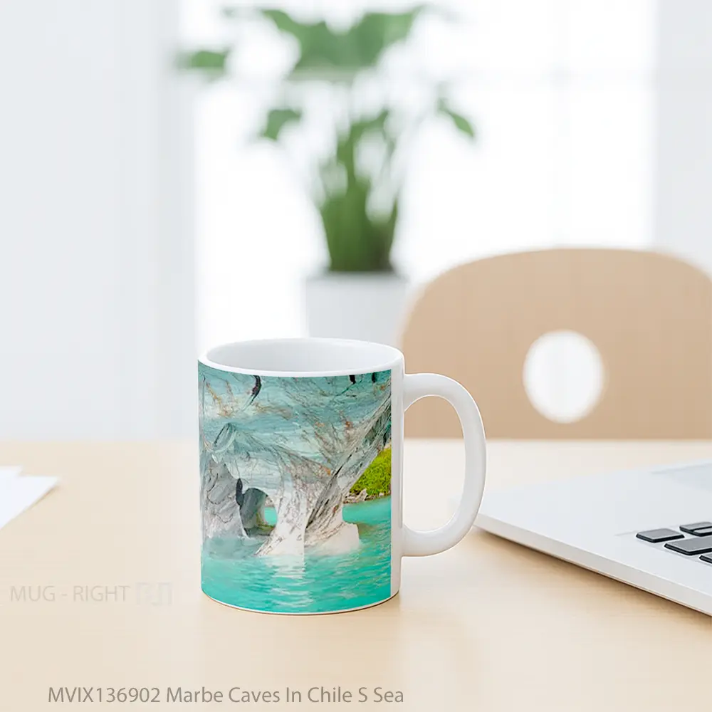 Mug Marbe Caves In Chile S Sea Gelas Pemandangan Alam - All-side / Desain
