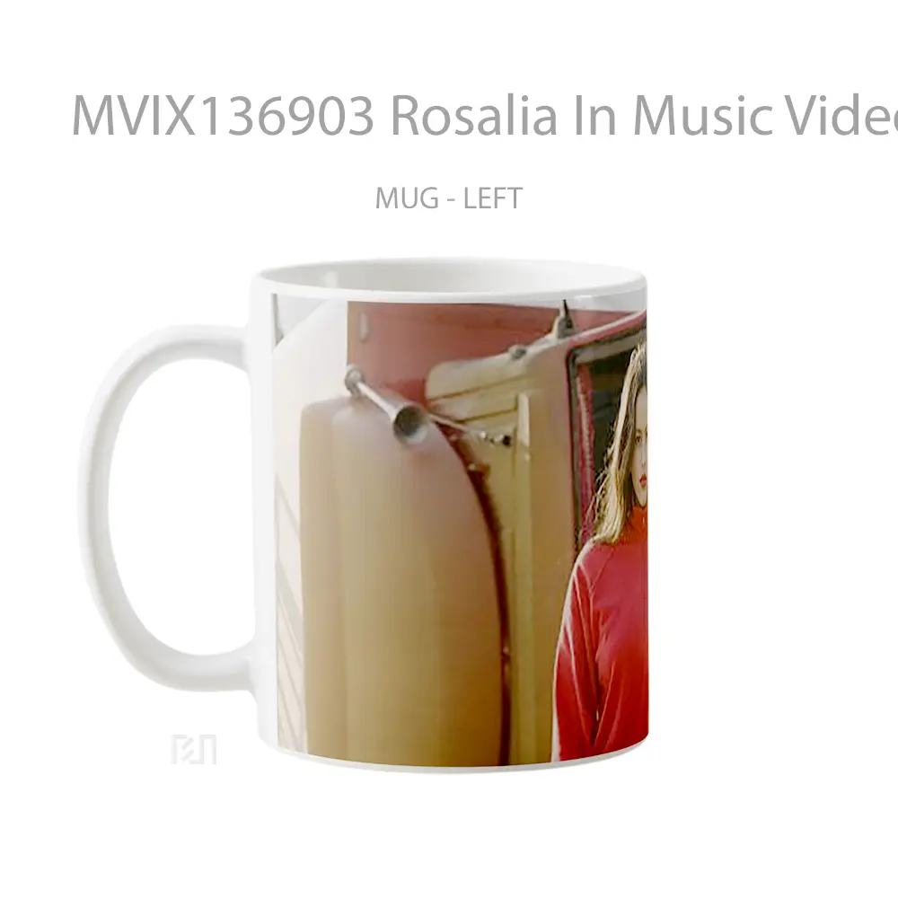 Mug Rosalia In Music Video For Malamente Gelas Keramik Unik - All-side / Desain
