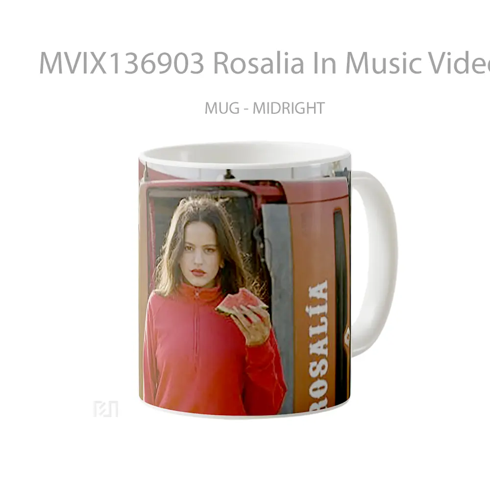 Mug Rosalia In Music Video For Malamente Gelas Keramik Unik - All-side / Desain