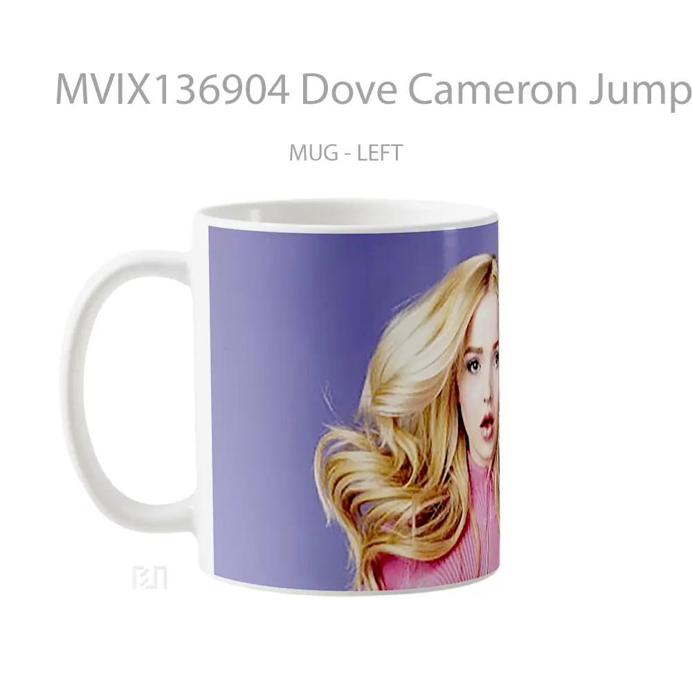 Mug Dove Cameron Jumping Gelas Keramik Unik - All-side / Desain