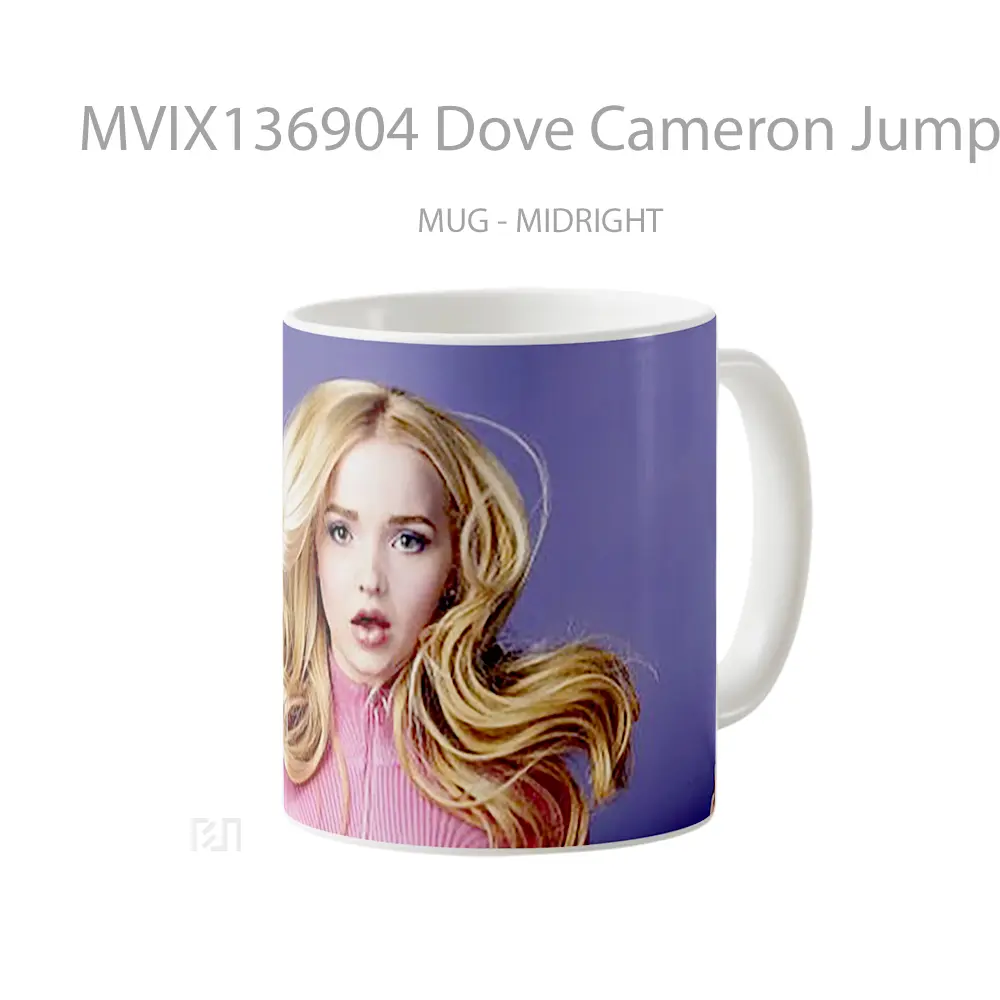 Mug Dove Cameron Jumping Gelas Keramik Unik - All-side / Desain
