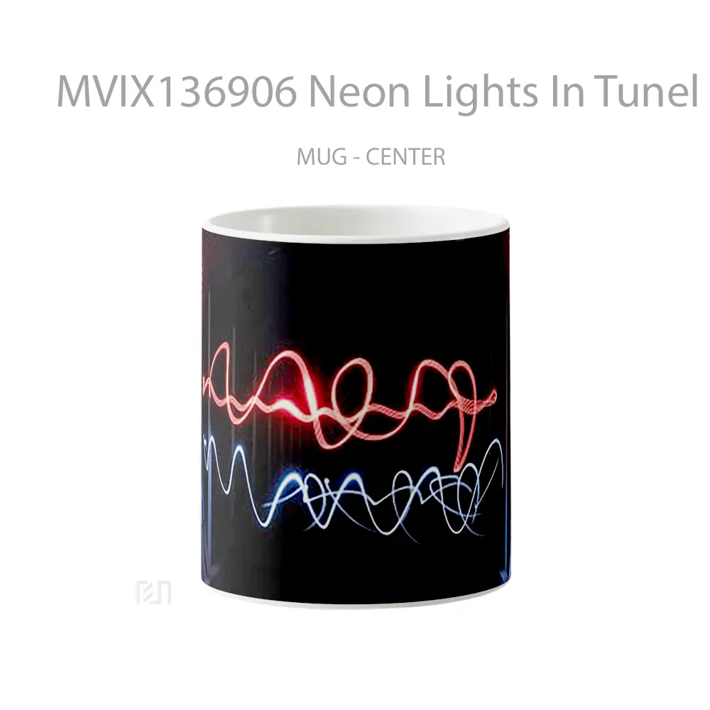 Mug Neon Lights In Tunel Gelas Keramik Unik