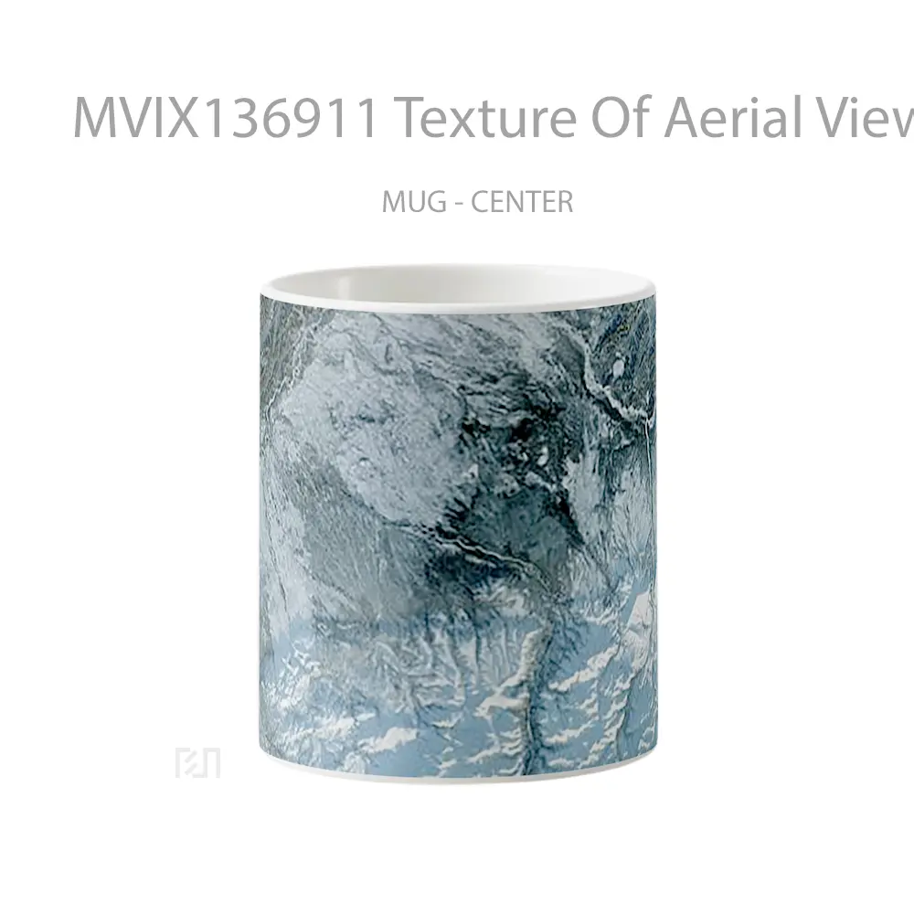 Mug Texture Of Aerial View Of Glacier Ice Gelas Keramik Unik