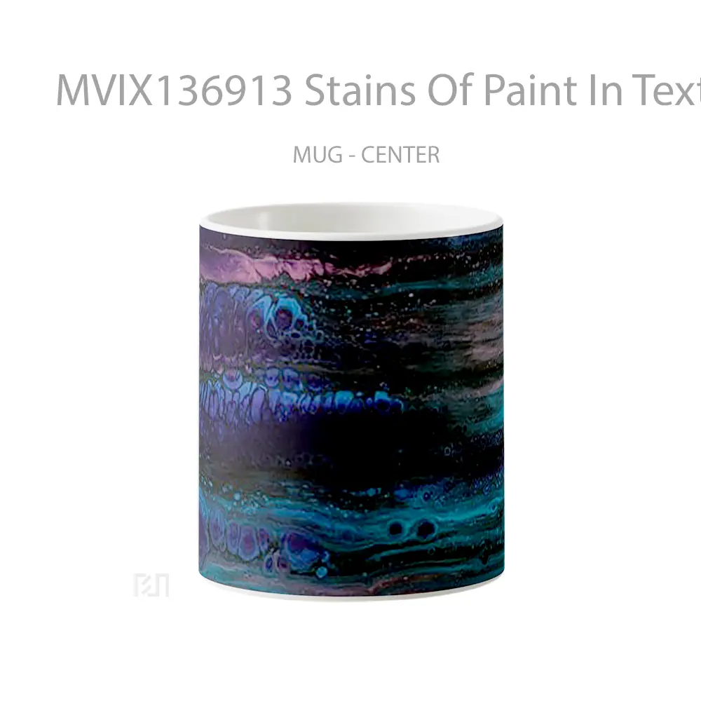 Mug Stains Of Paint In Texture Gelas Keramik Unik