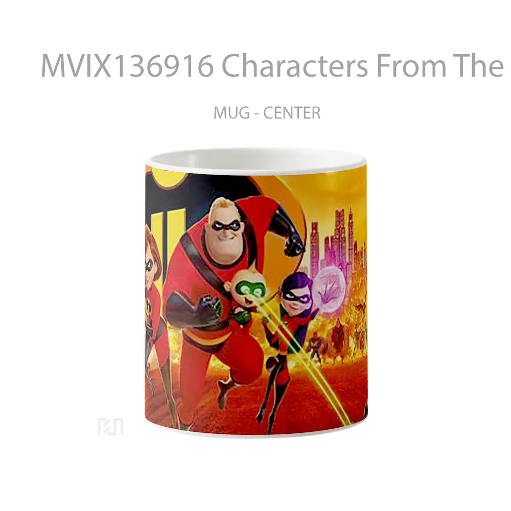 Mug Characters From The Incredibles Gelas Keramik Unik