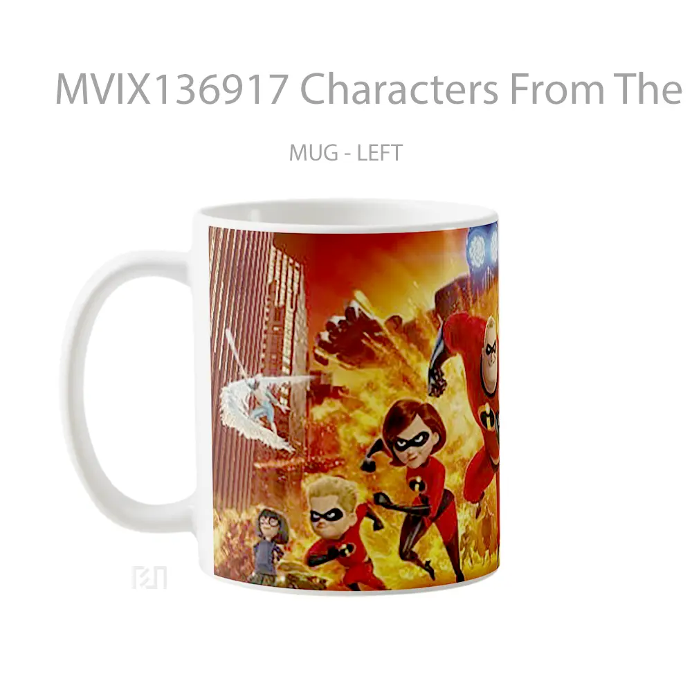 Mug Characters From The Incredibles In Battle Gelas Keramik Unik - All-side / Desain