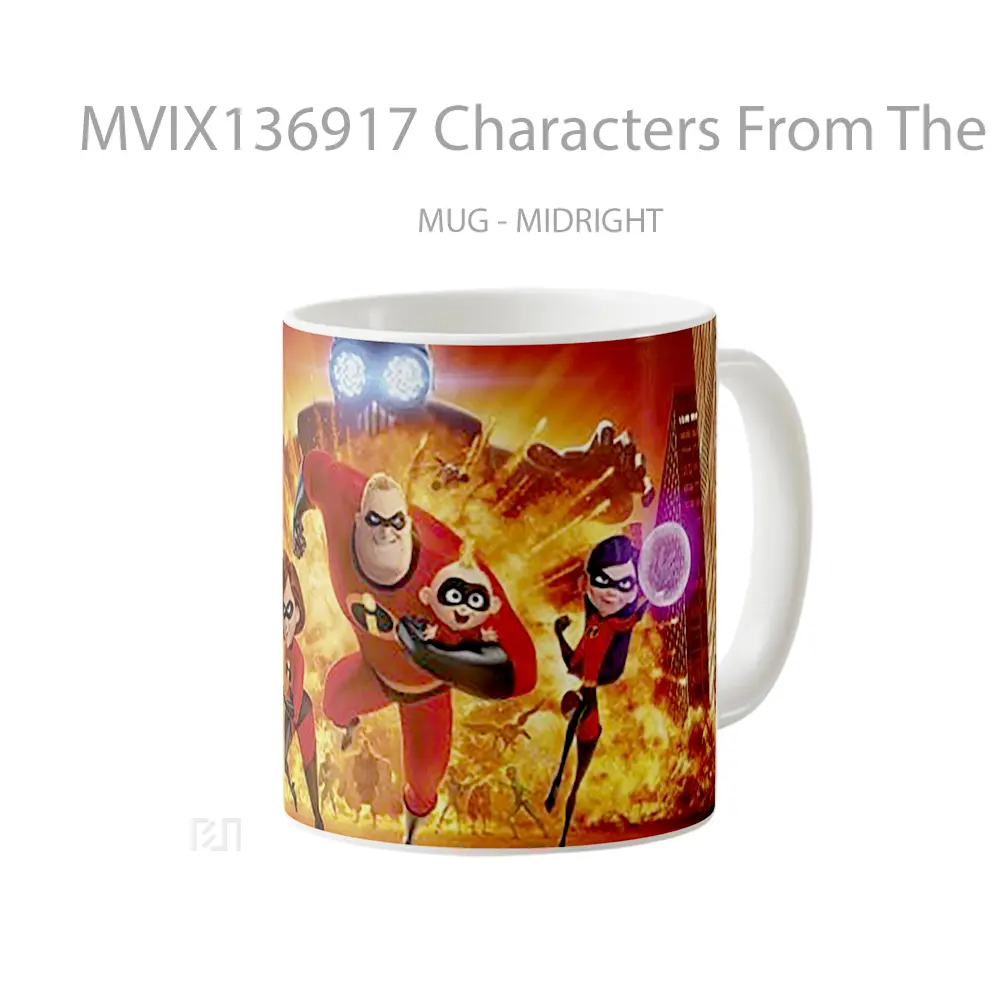 Mug Characters From The Incredibles In Battle Gelas Keramik Unik - All-side / Desain