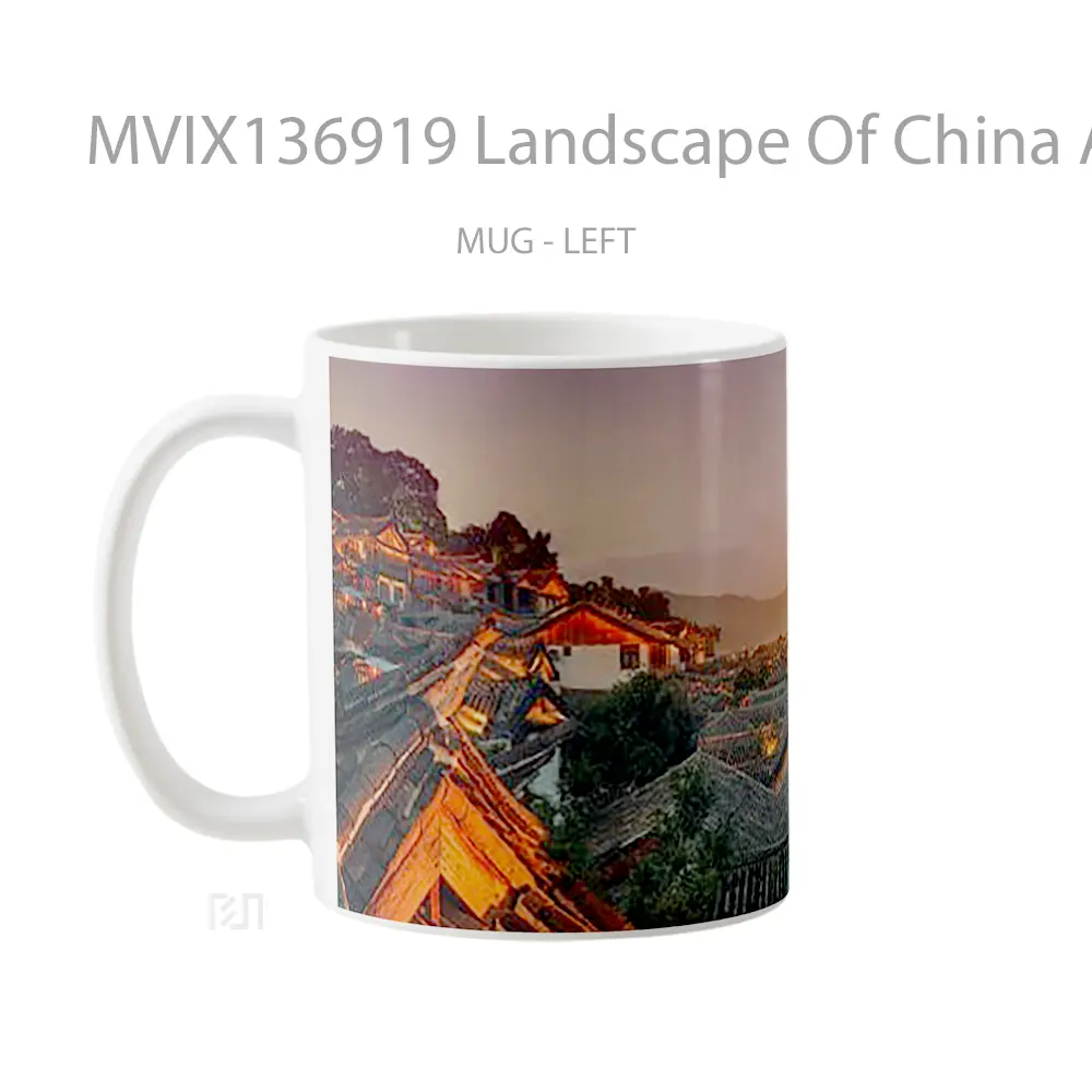 Mug Landscape Of China At Sunset Gelas Pemandangan Alam - All-side / Desain