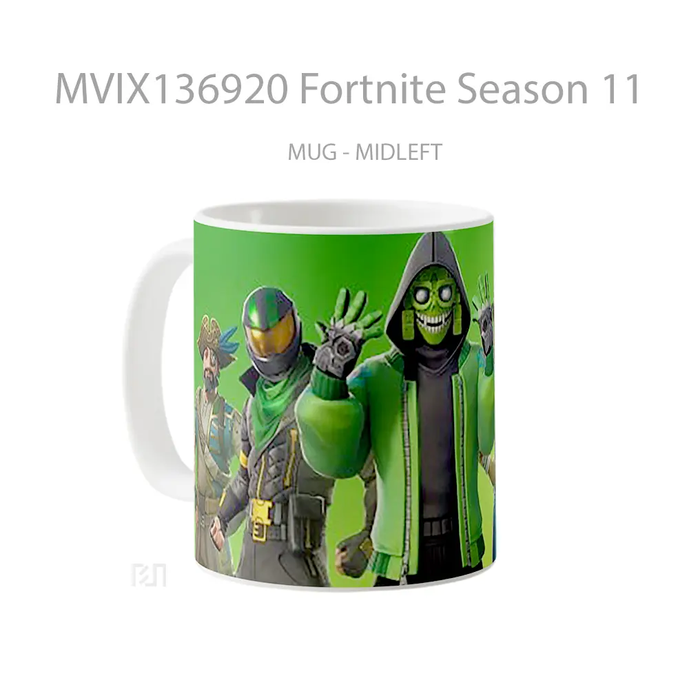 Mug Fortnite Season 11 Cangkir Gamer - All-side / Desain