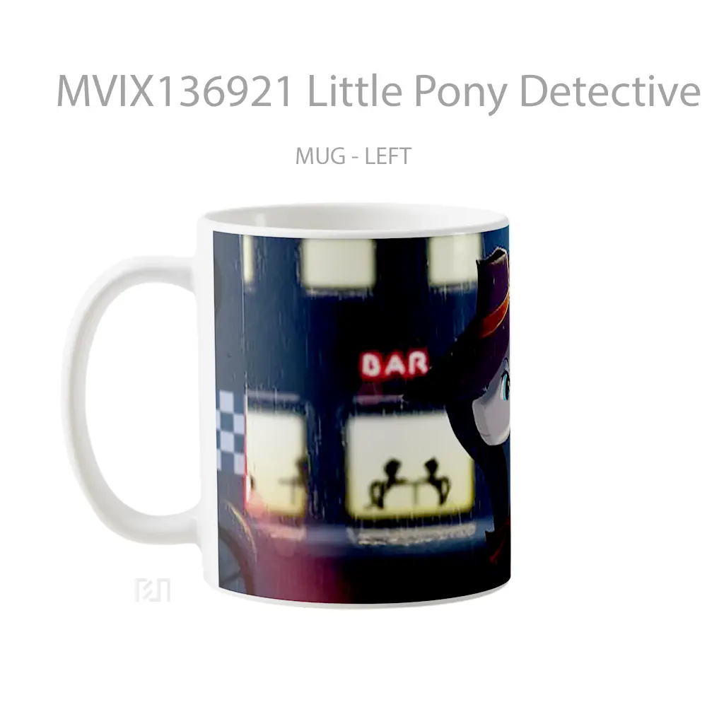 Mug Little Pony Detective Gelas Keramik Unik - All-side / Desain