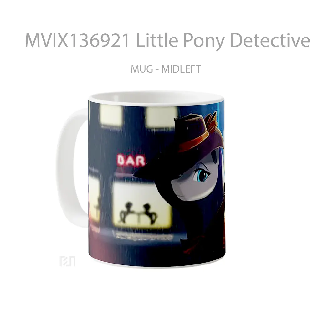 Mug Little Pony Detective Gelas Keramik Unik - All-side / Desain