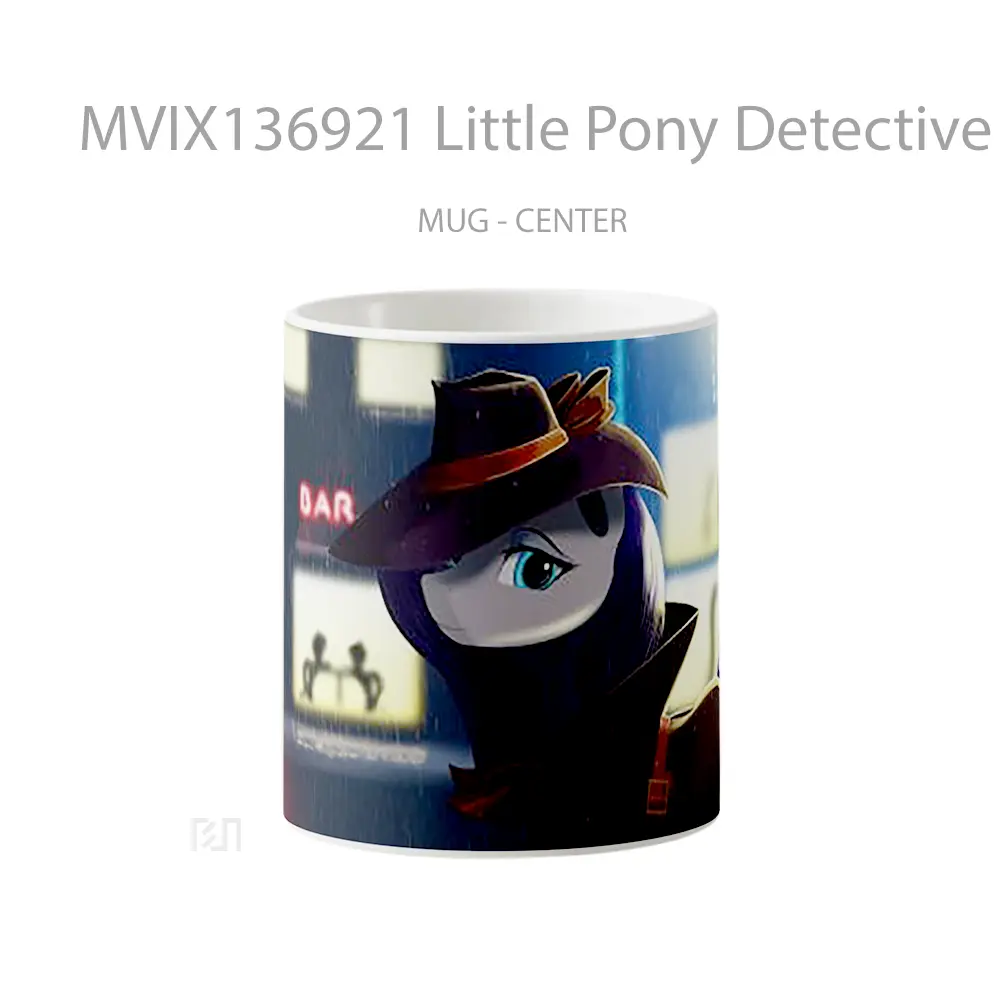 Mug Little Pony Detective Gelas Keramik Unik