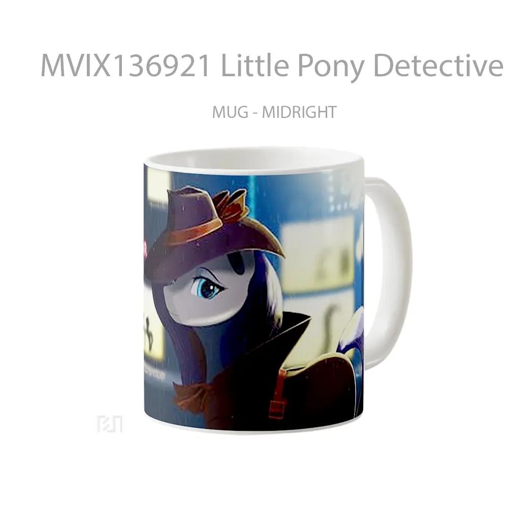 Mug Little Pony Detective Gelas Keramik Unik - All-side / Desain