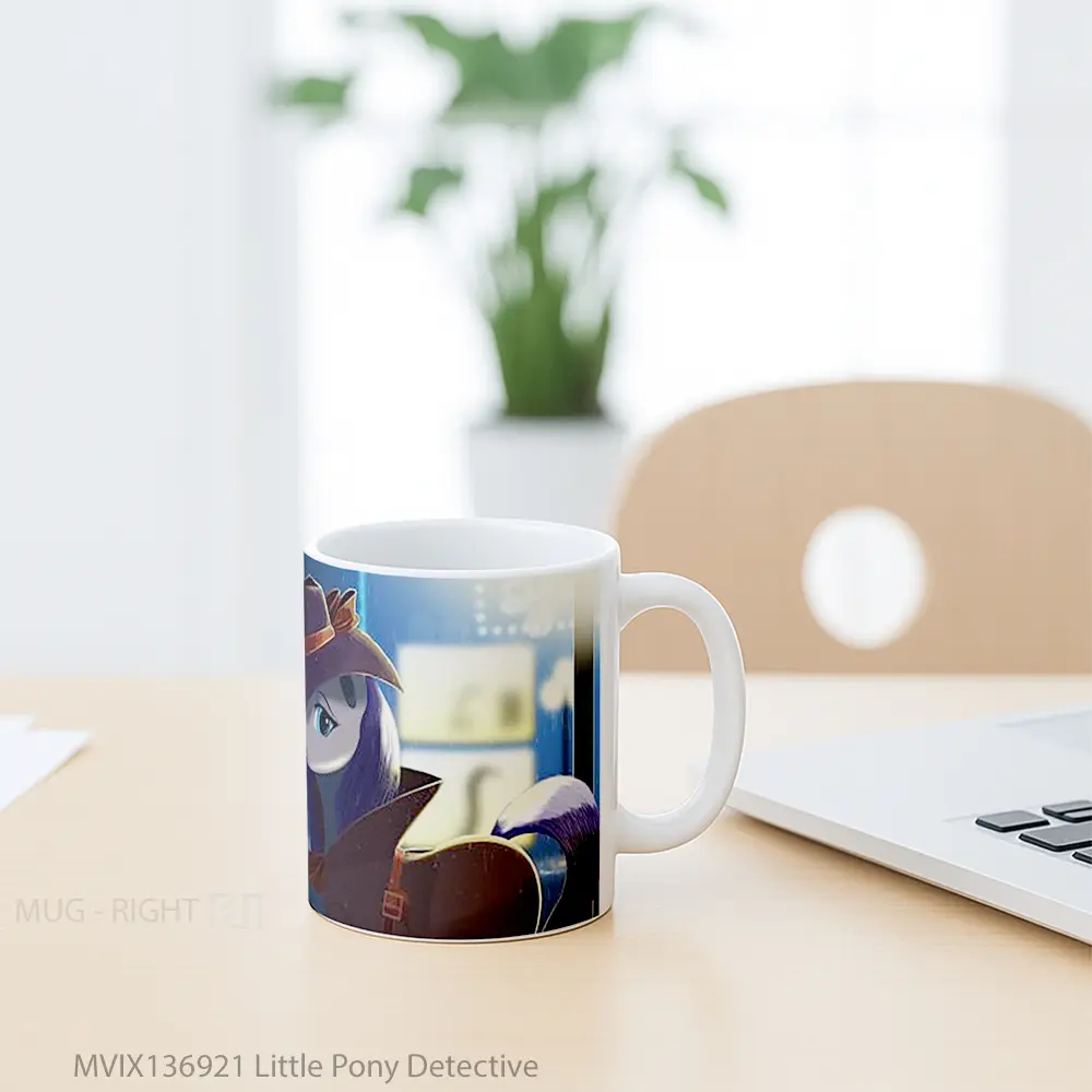 Mug Little Pony Detective Gelas Keramik Unik - All-side / Desain
