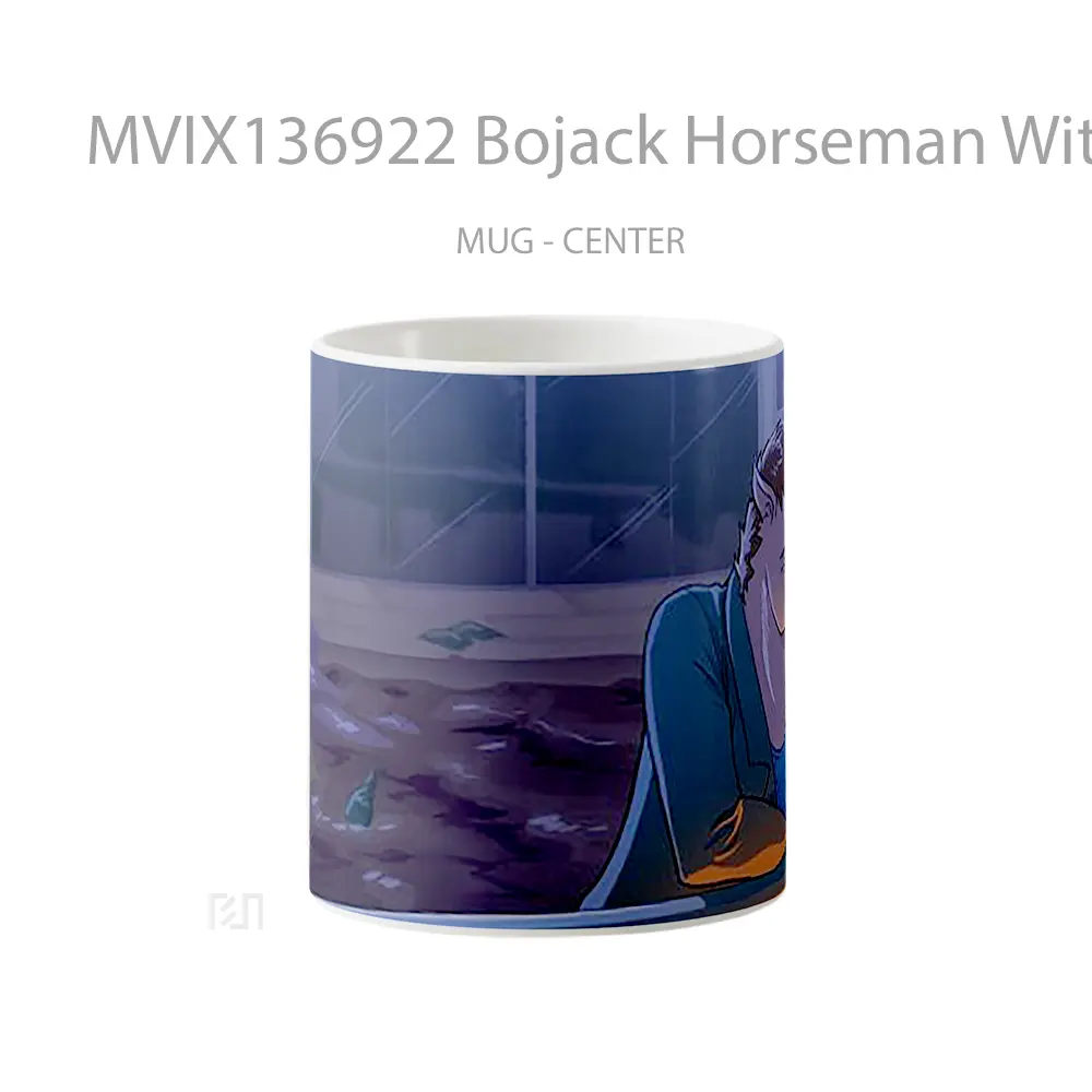 Mug Bojack Horseman With Cigarrate Gelas Keramik Unik