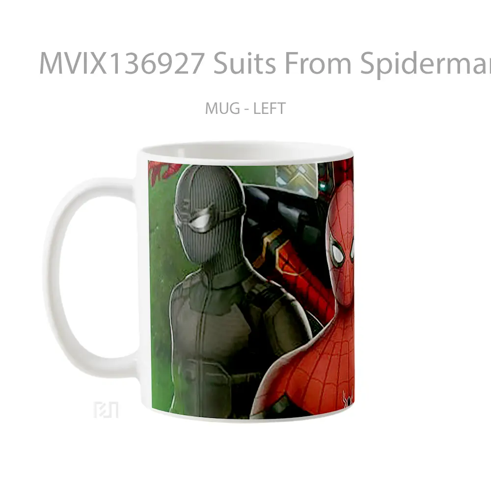 Mug Suits From Spiderman Far From Home Gelas Superhero - All-side / Desain