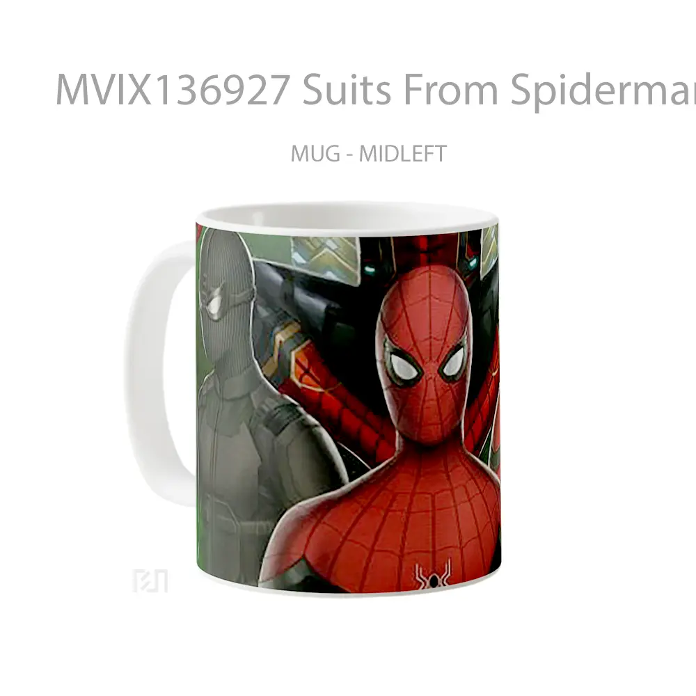Mug Suits From Spiderman Far From Home Gelas Superhero - All-side / Desain