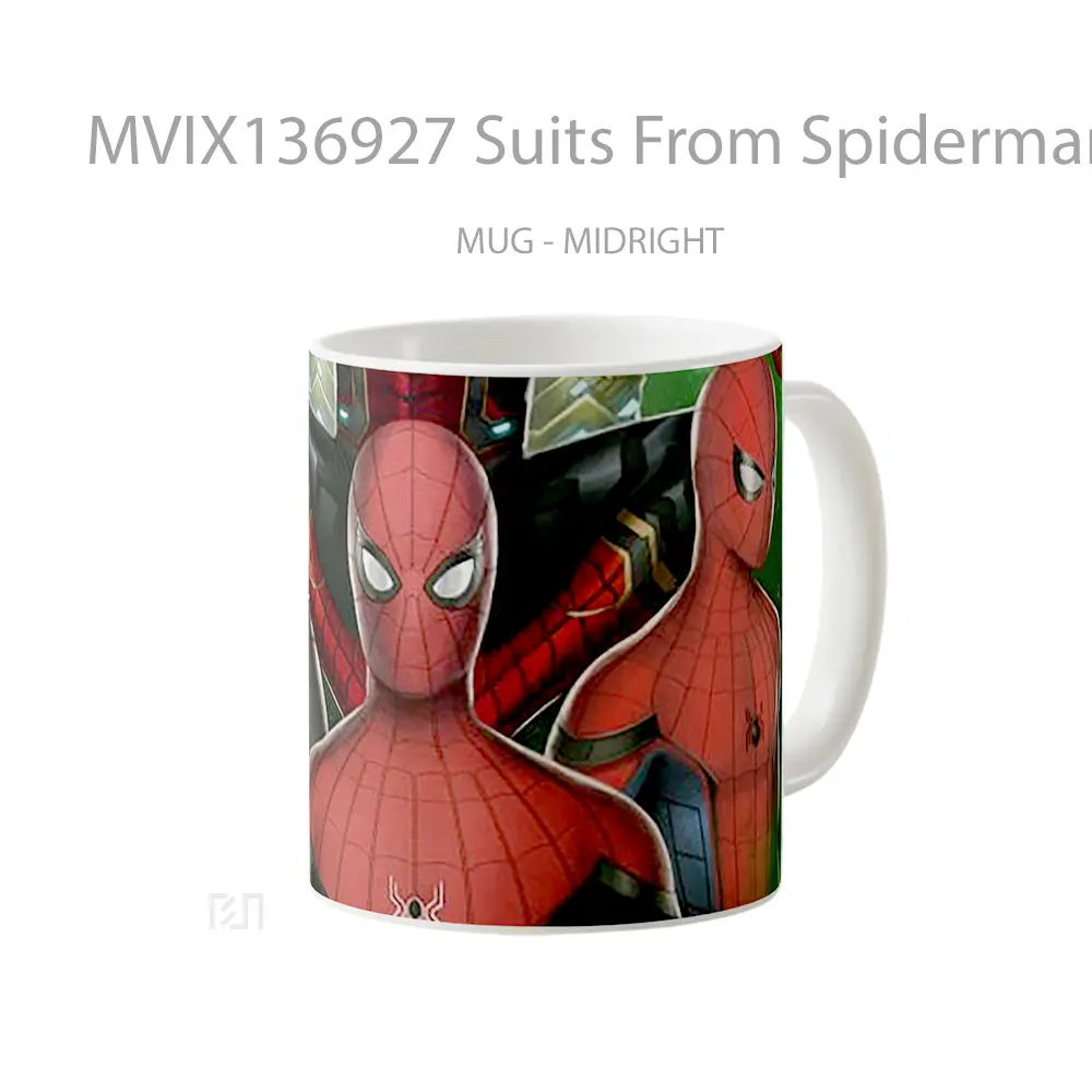 Mug Suits From Spiderman Far From Home Gelas Superhero - All-side / Desain