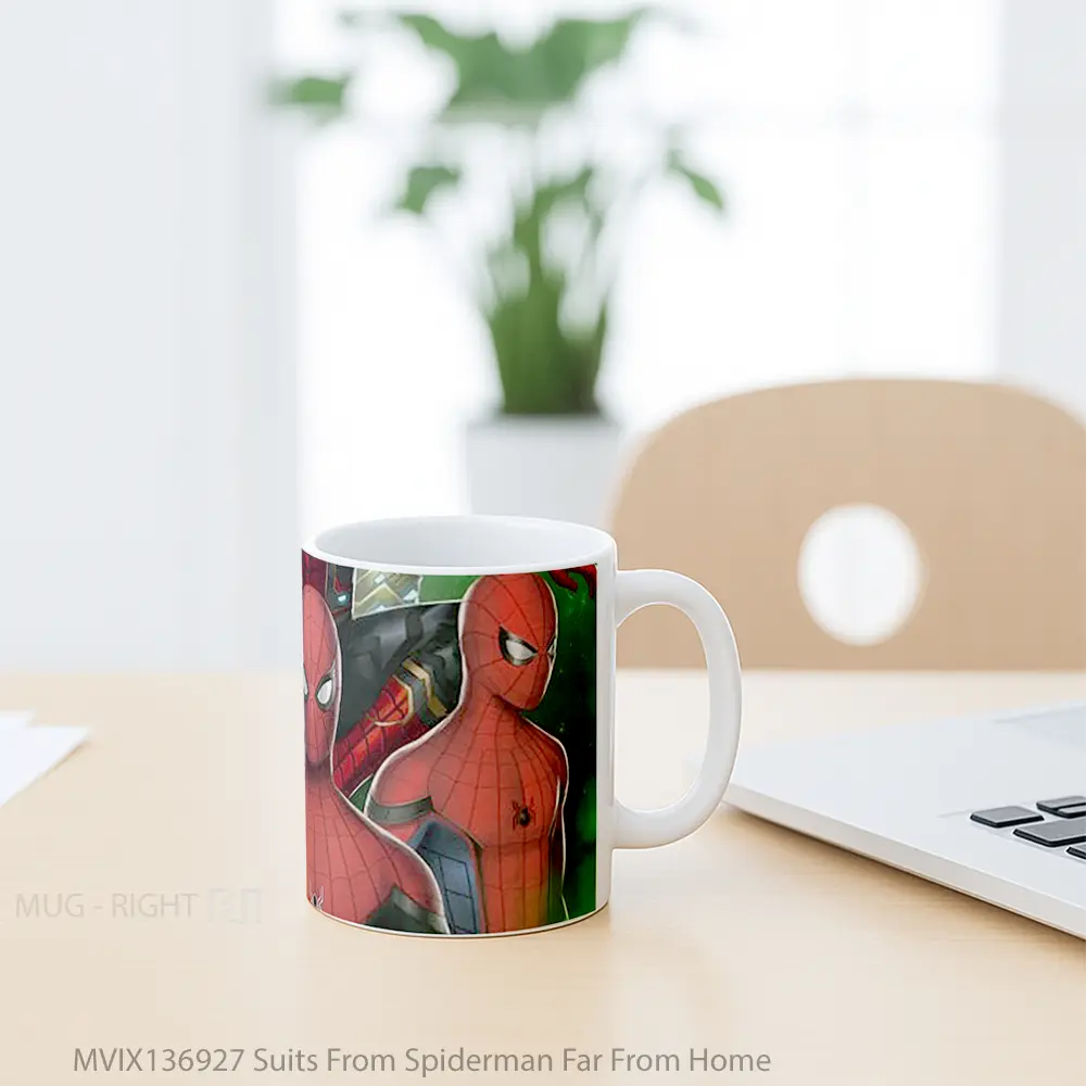 Mug Suits From Spiderman Far From Home Gelas Superhero - All-side / Desain