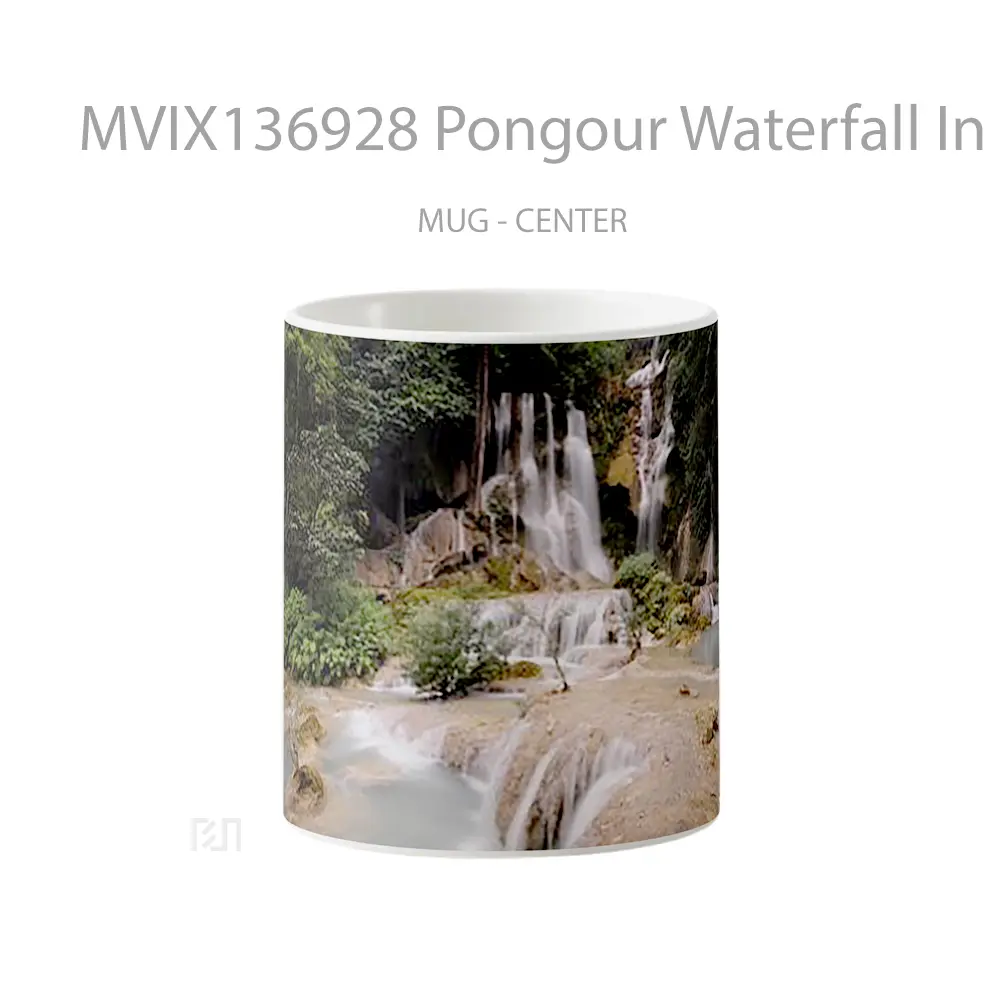 Mug Pongour Waterfall In Dalat Gelas Pemandangan Alam