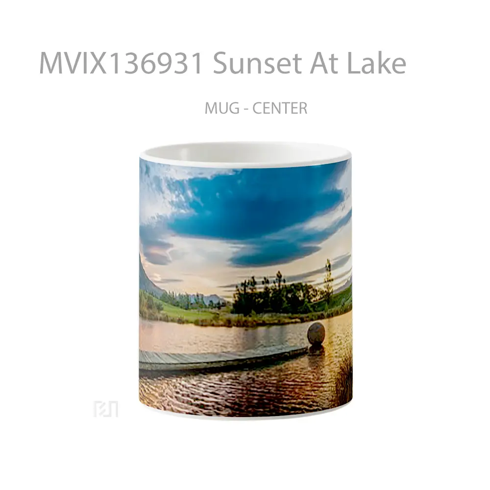 Mug Sunset At Lake Gelas Pemandangan Alam