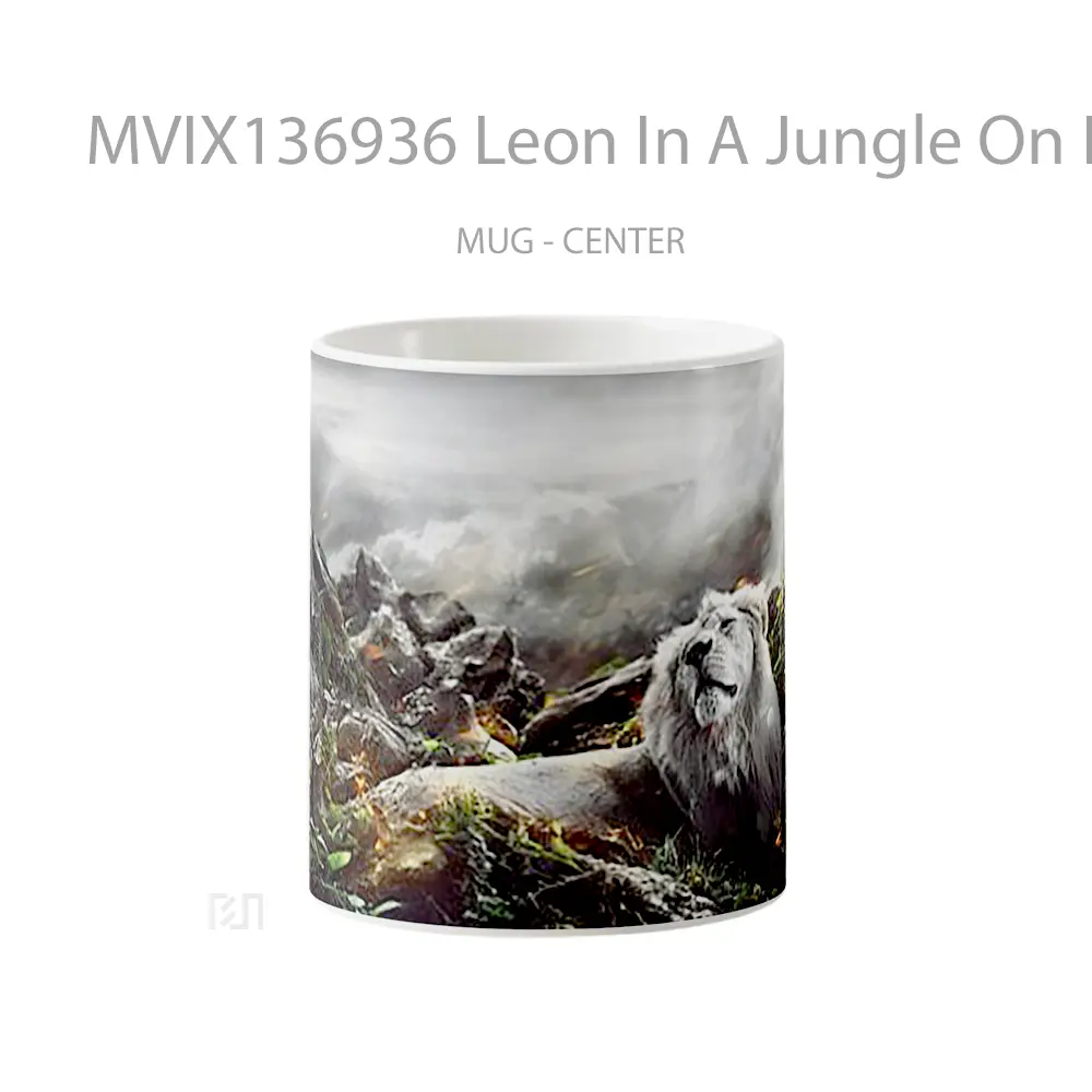 Mug Leon In A Jungle On Fire Gelas Keramik Unik