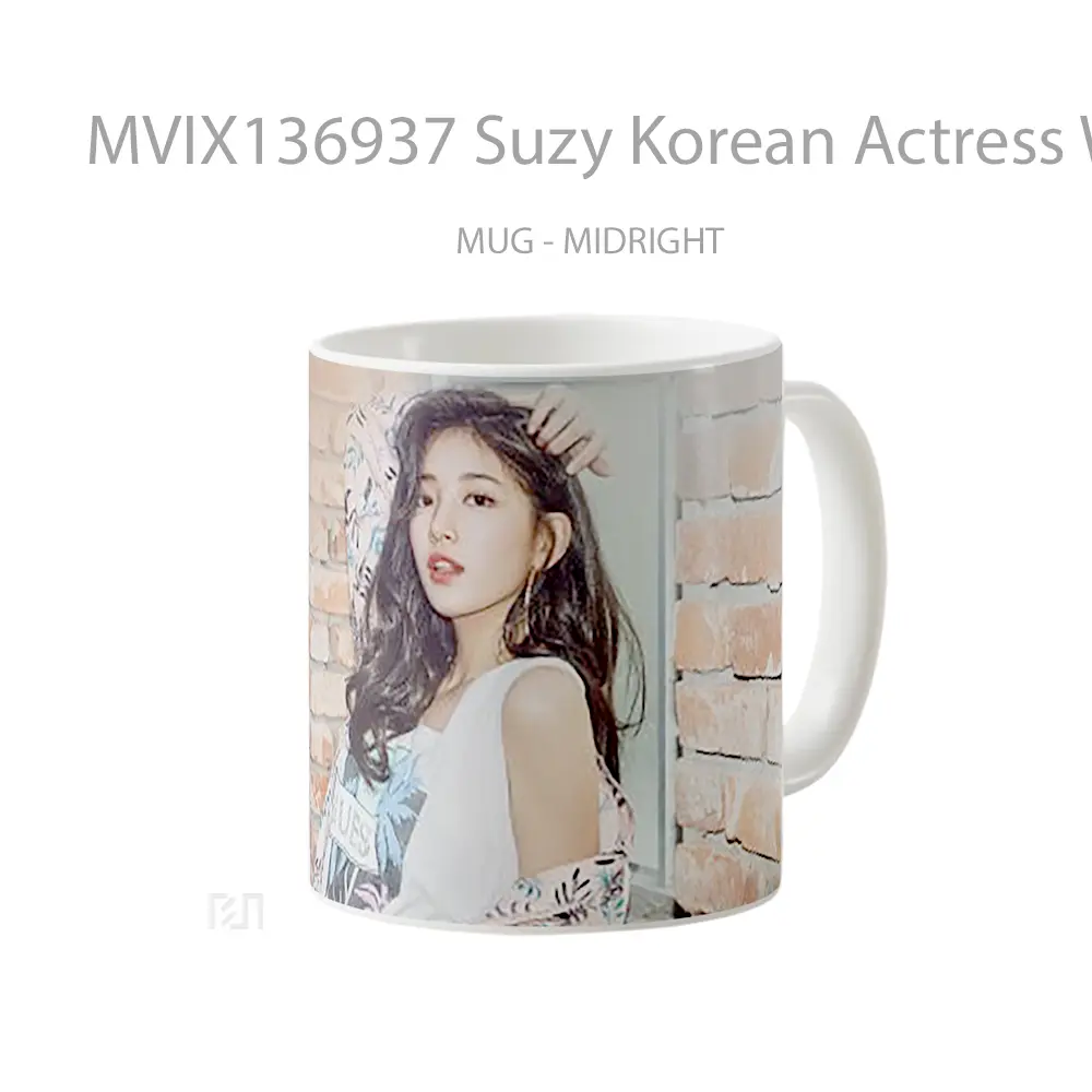 Mug Suzy Korean Actress With Make Up Gelas Keramik Unik - All-side / Desain