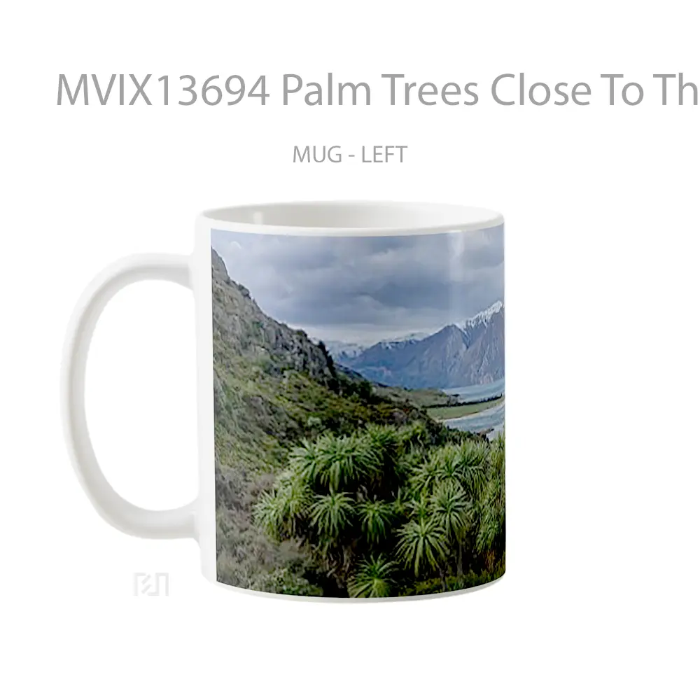 Mug Palm Trees Close To The Sea Gelas Pemandangan Alam - All-side / Desain