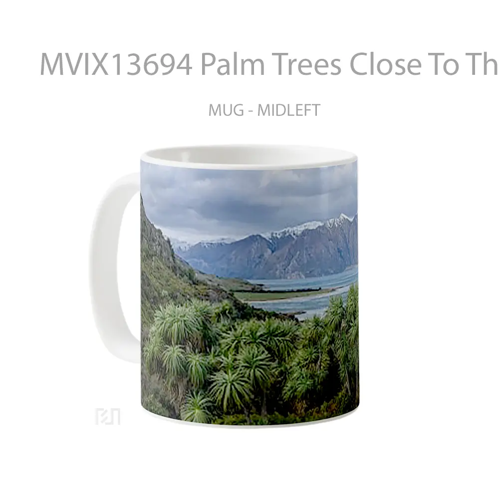 Mug Palm Trees Close To The Sea Gelas Pemandangan Alam - All-side / Desain
