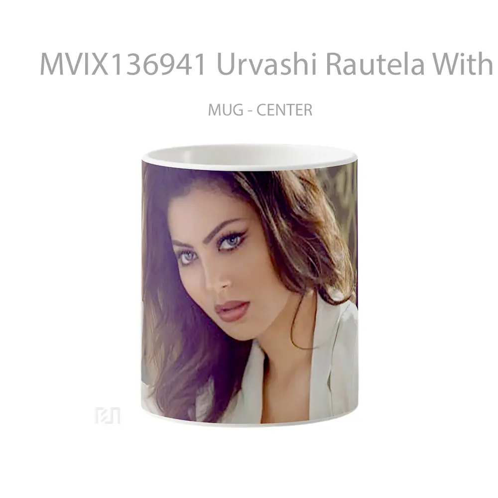 Mug Urvashi Rautela With Make Up Gelas Keramik Unik