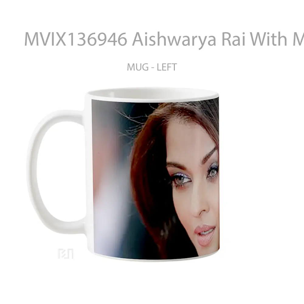 Mug Aishwarya Rai With Make Up Gelas Keramik Unik - All-side / Desain