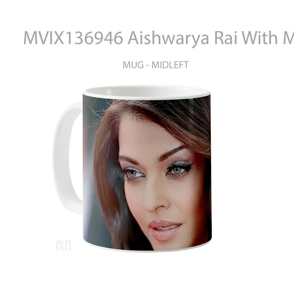 Mug Aishwarya Rai With Make Up Gelas Keramik Unik - All-side / Desain