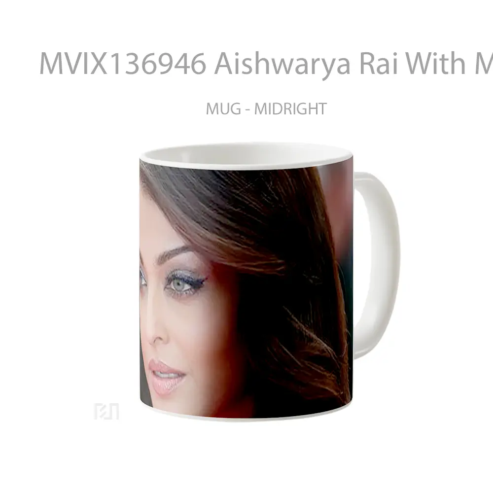 Mug Aishwarya Rai With Make Up Gelas Keramik Unik - All-side / Desain
