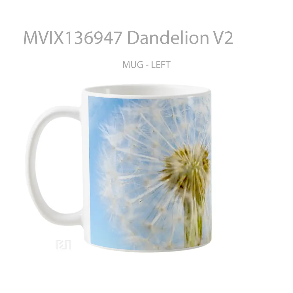 Mug Dandelion V2 Gelas Keramik Unik - All-side / Desain