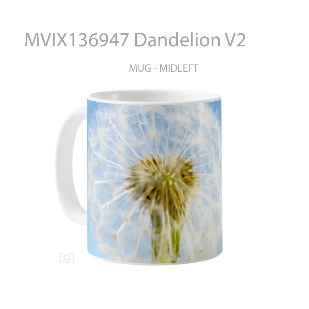 Mug Dandelion V2 Gelas Keramik Unik - All-side / Desain