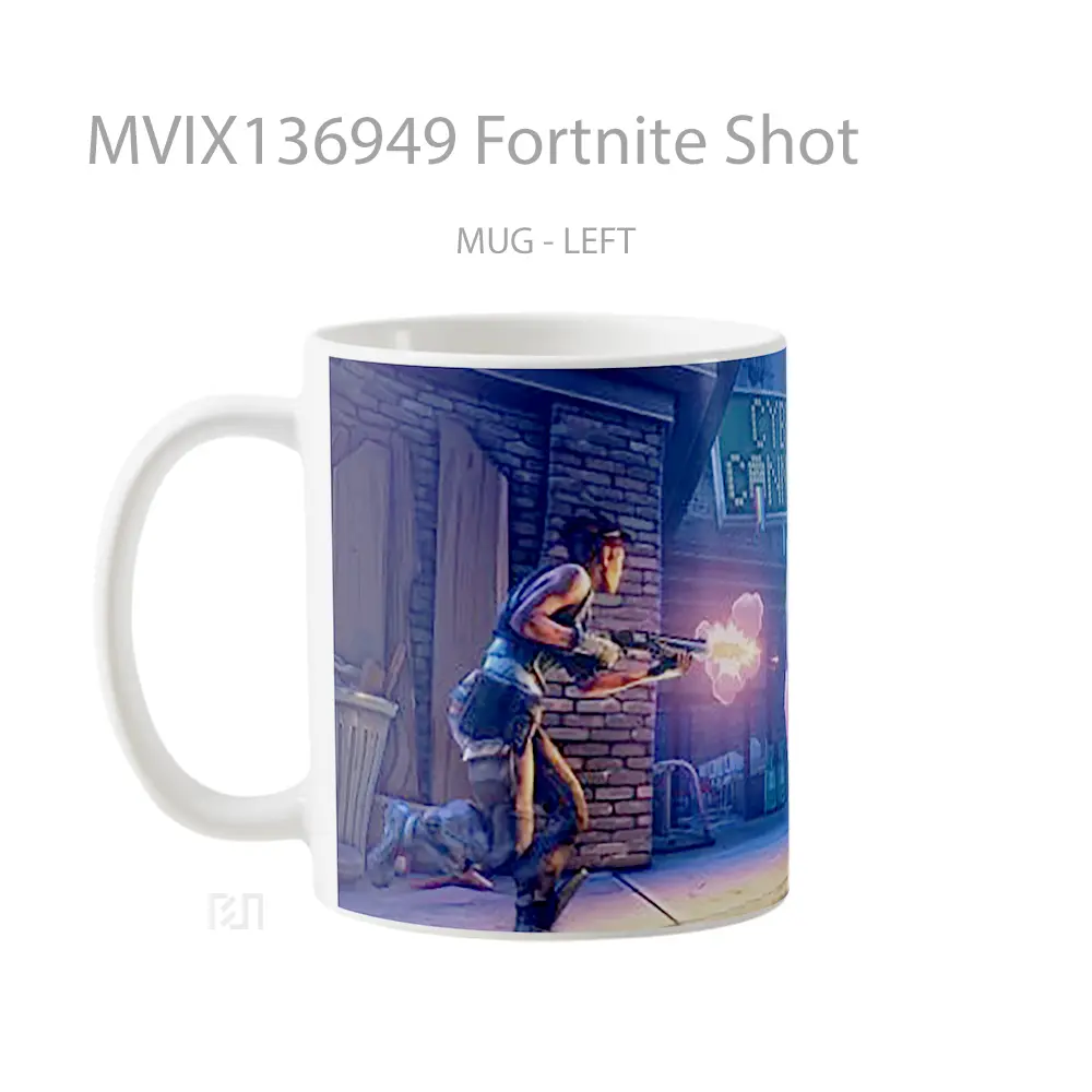 Mug Fortnite Shot Cangkir Gamer - All-side / Desain