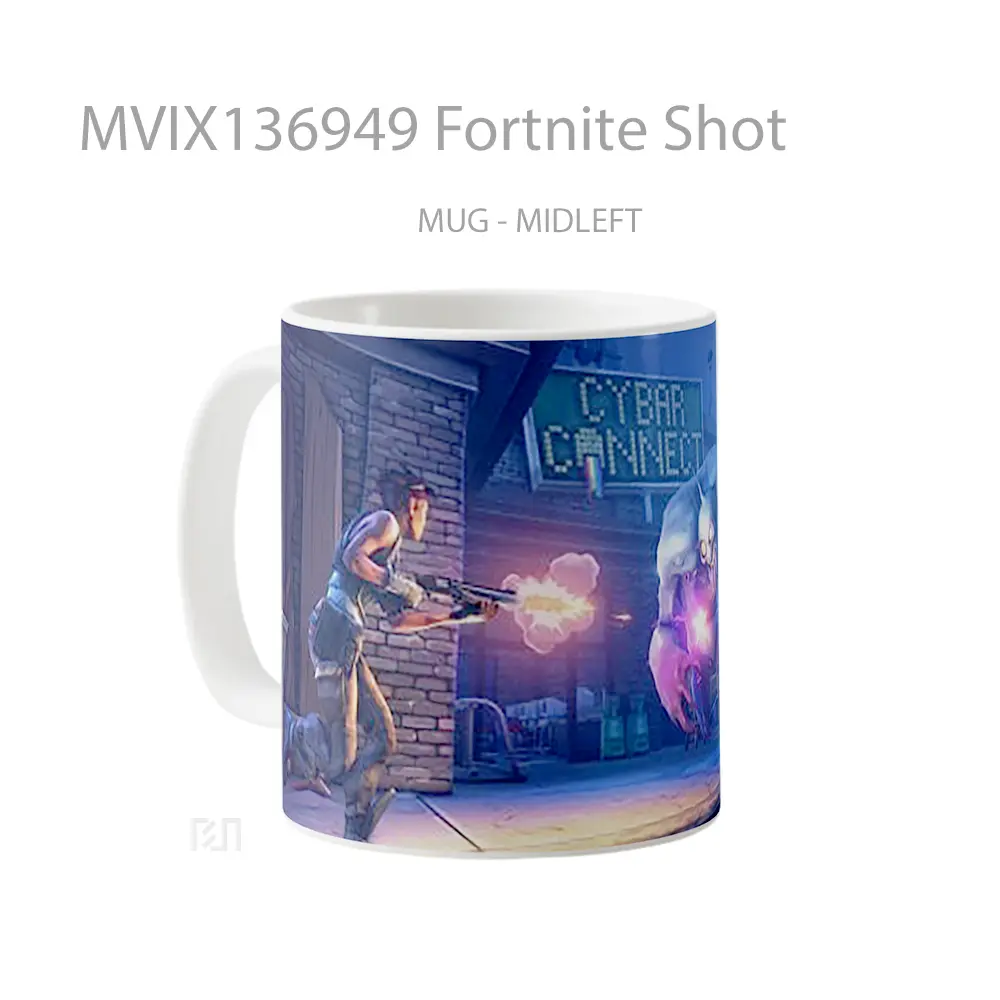 Mug Fortnite Shot Cangkir Gamer - All-side / Desain