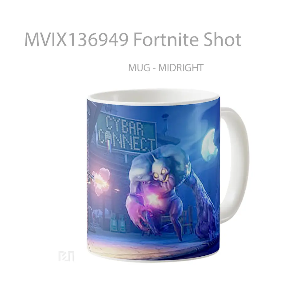 Mug Fortnite Shot Cangkir Gamer - All-side / Desain