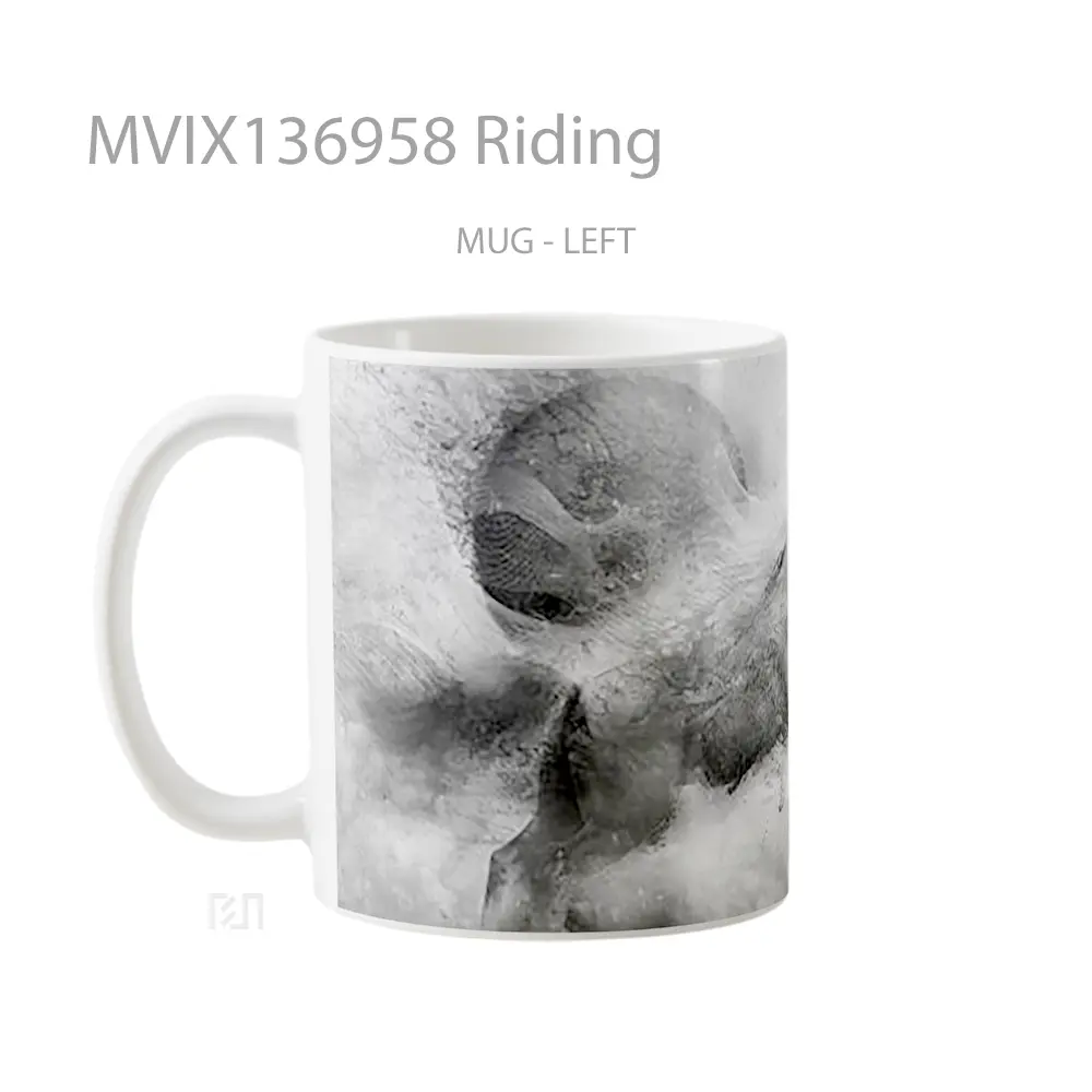 Mug Riding Gelas Keramik Unik - All-side / Desain