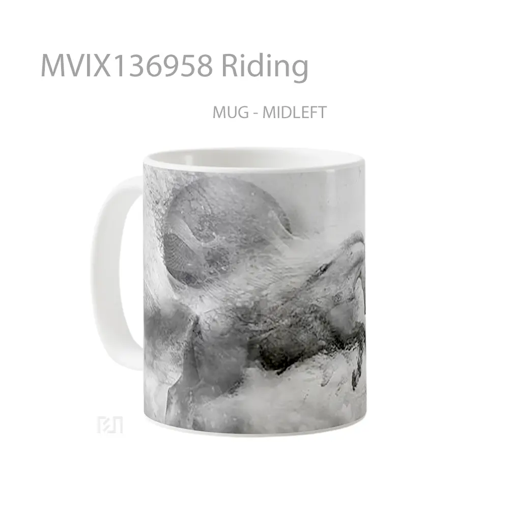 Mug Riding Gelas Keramik Unik - All-side / Desain