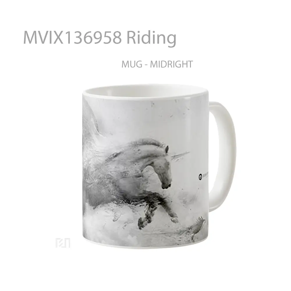 Mug Riding Gelas Keramik Unik - All-side / Desain