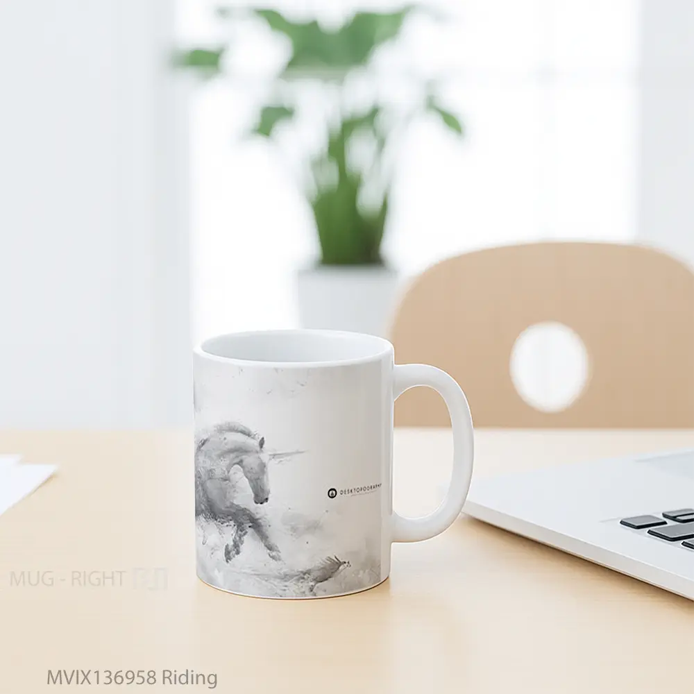 Mug Riding Gelas Keramik Unik - All-side / Desain