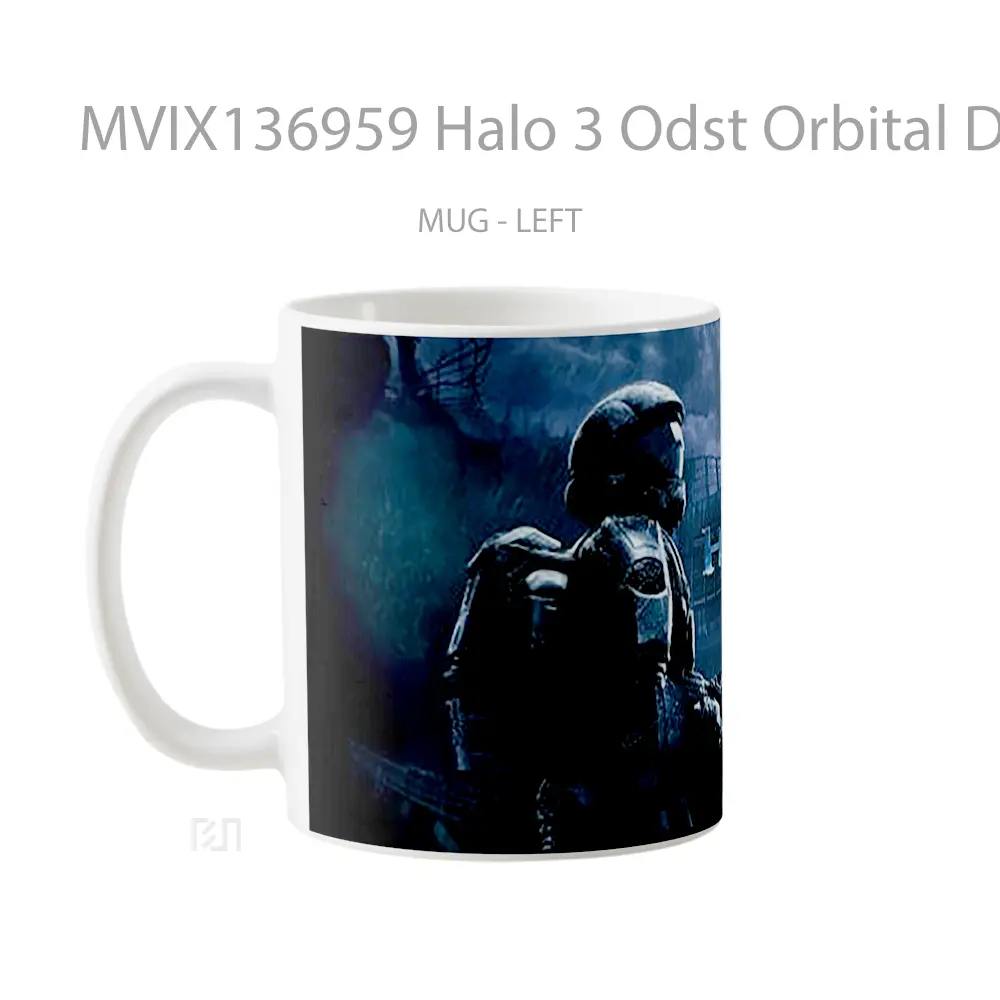 Mug Halo 3 Odst Orbital Drop Shock Troopers Cangkir Gamer - All-side / Desain