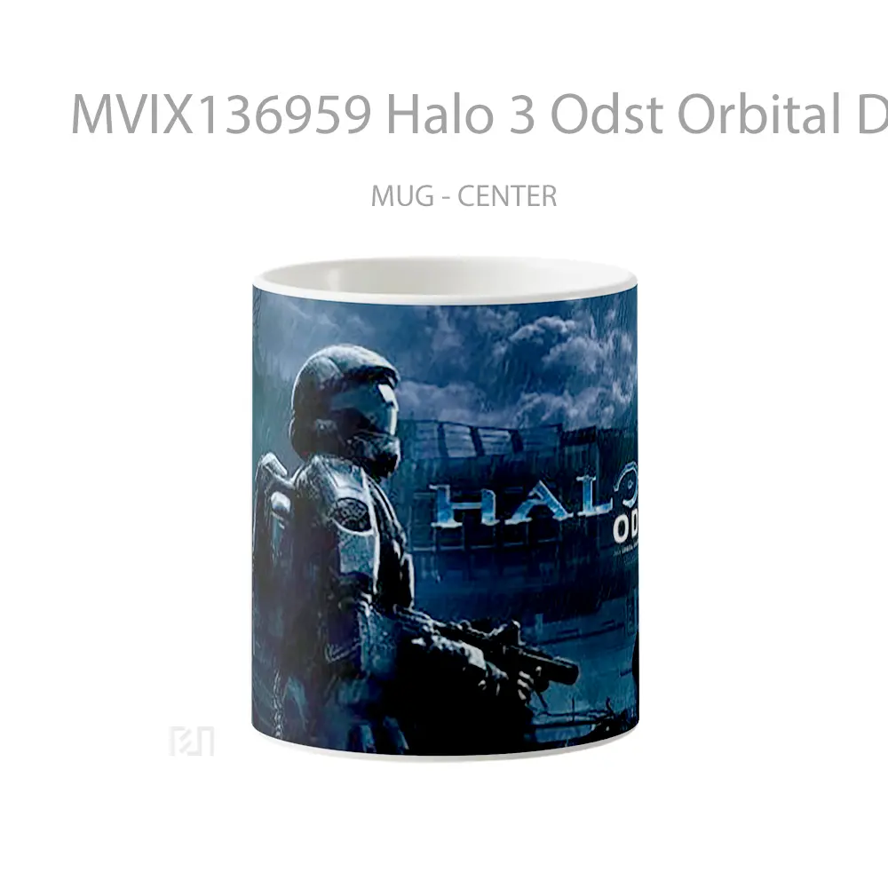 Mug Halo 3 Odst Orbital Drop Shock Troopers Cangkir Gamer