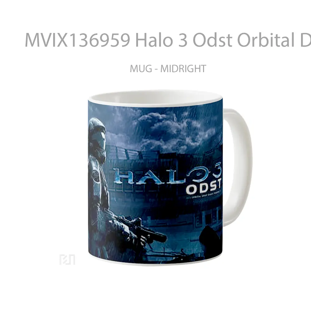 Mug Halo 3 Odst Orbital Drop Shock Troopers Cangkir Gamer - All-side / Desain