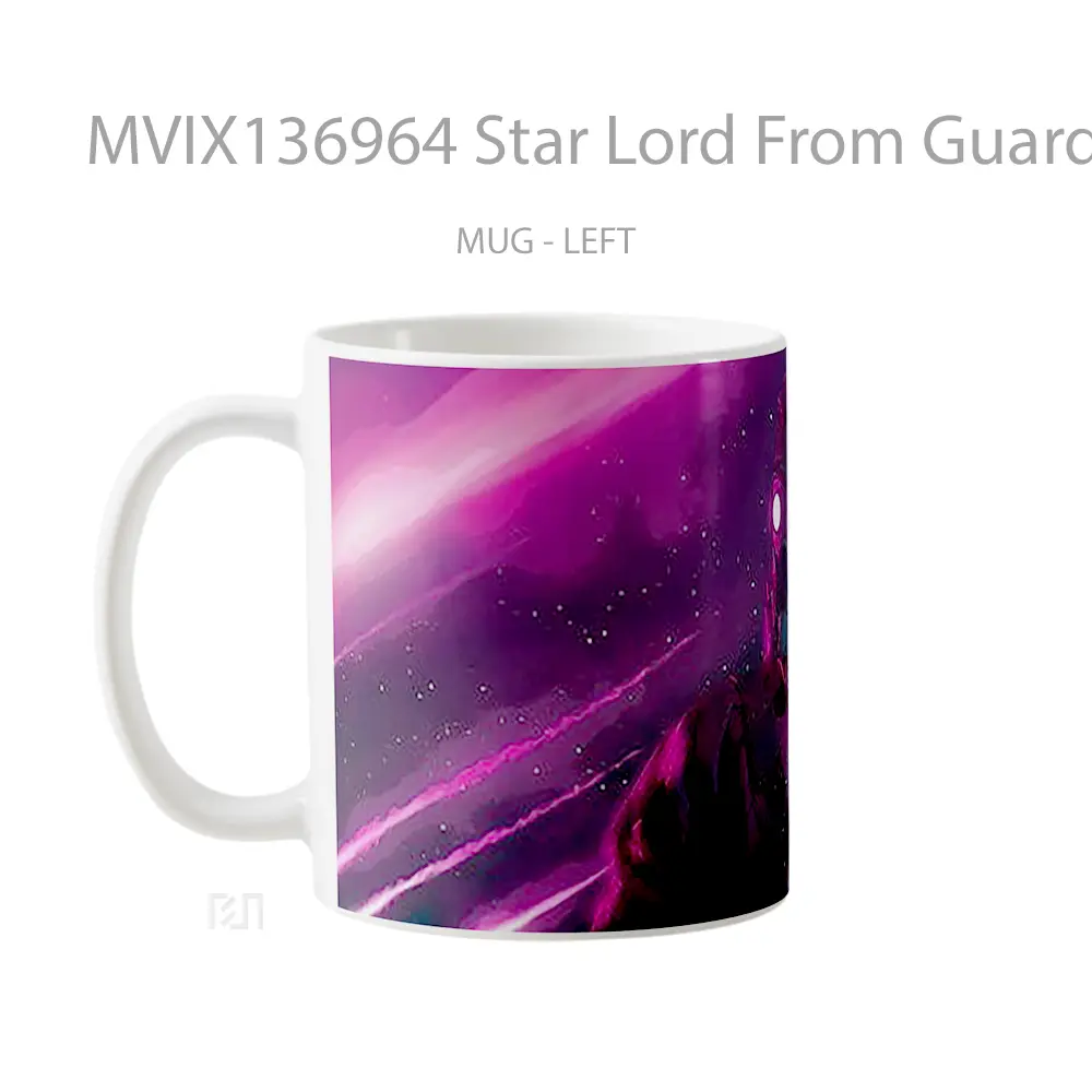 Mug Star Lord From Guardians Of The Galaxy Gelas Superhero - All-side / Desain