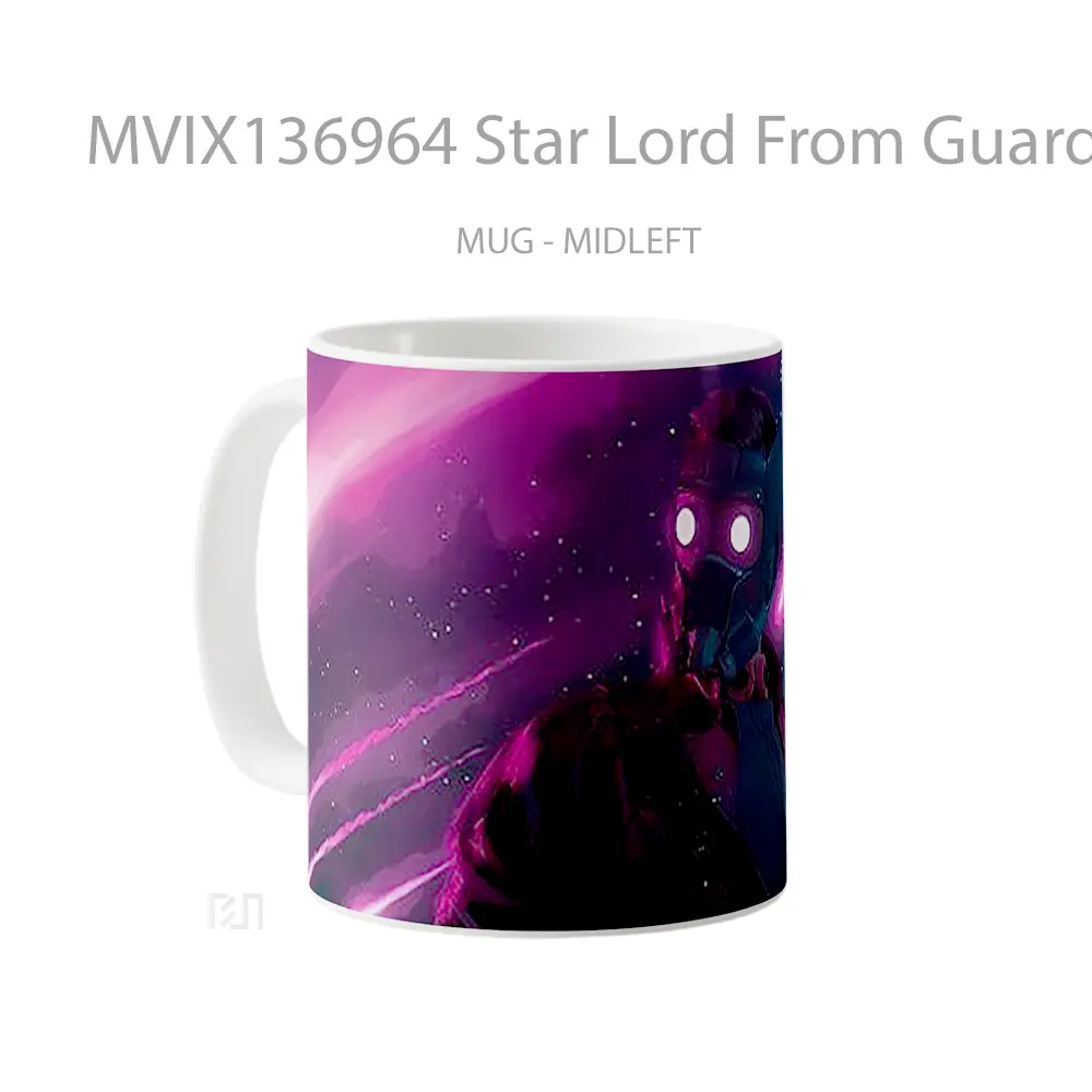 Mug Star Lord From Guardians Of The Galaxy Gelas Superhero - All-side / Desain