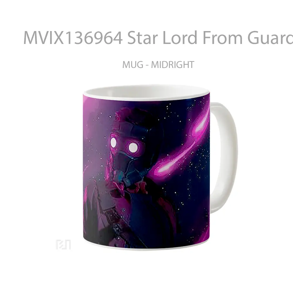 Mug Star Lord From Guardians Of The Galaxy Gelas Superhero - All-side / Desain