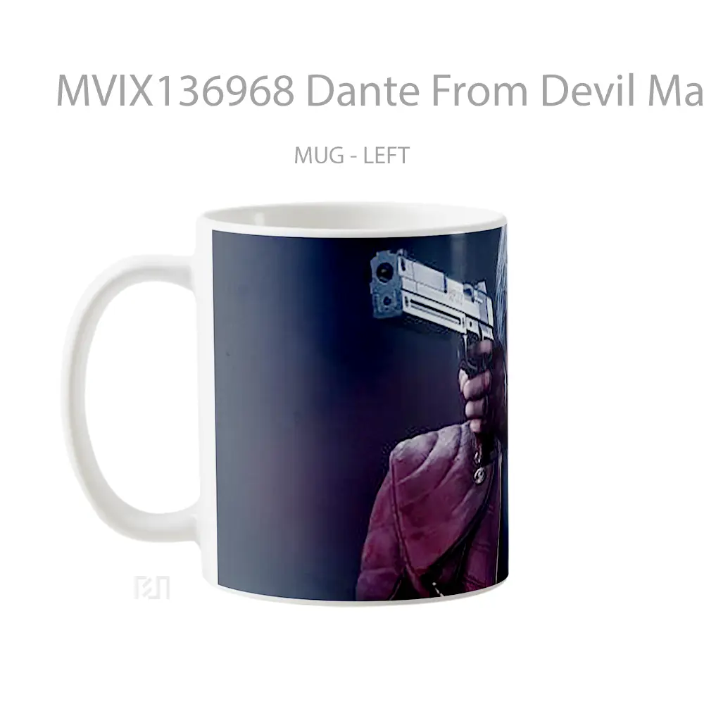 Mug Dante From Devil May Cry 5 Gelas Keramik Unik - All-side / Desain