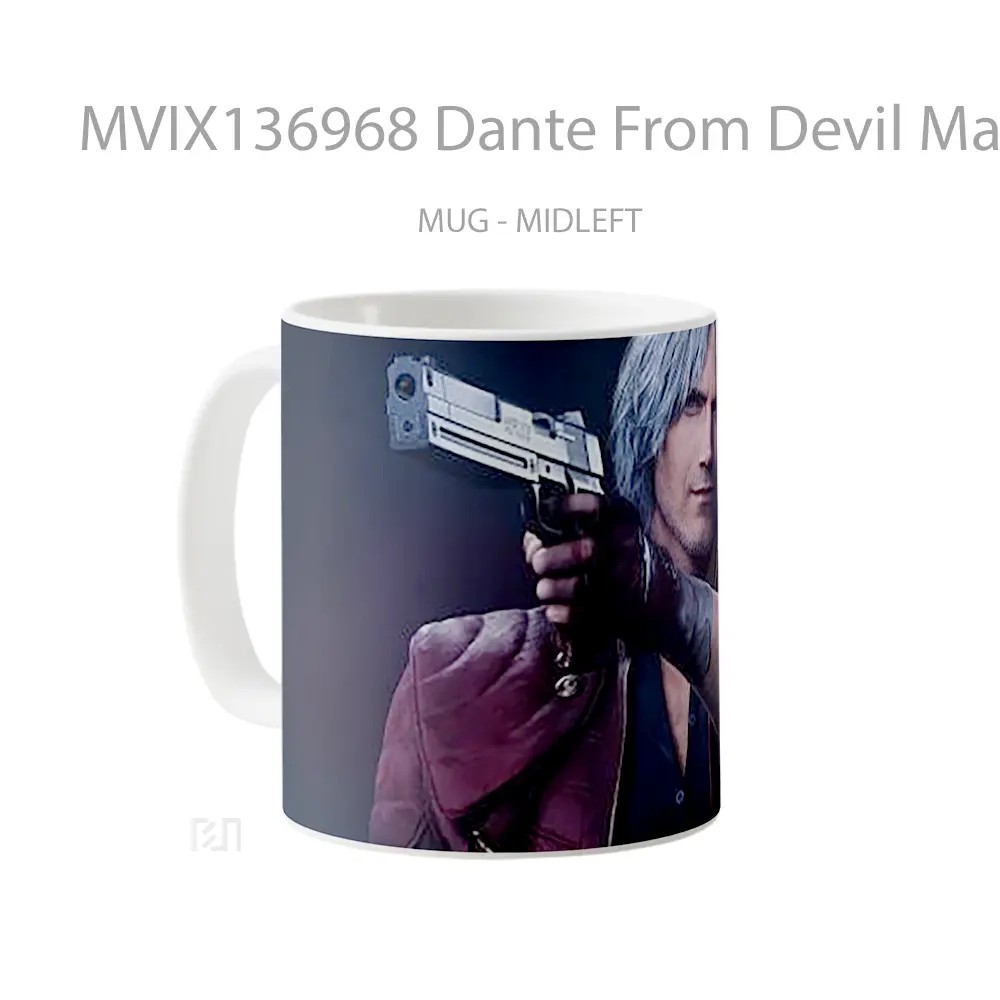 Mug Dante From Devil May Cry 5 Gelas Keramik Unik - All-side / Desain